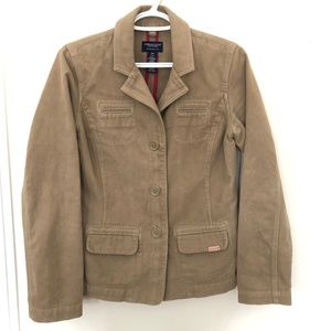 American Eagle Outfitter Cotton Chore/Trucker Jacket Tan - Size Small Unisex